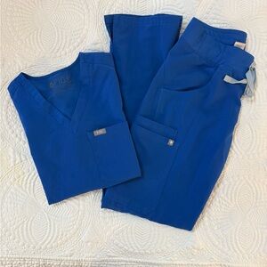 Figs Blue Scrub Set